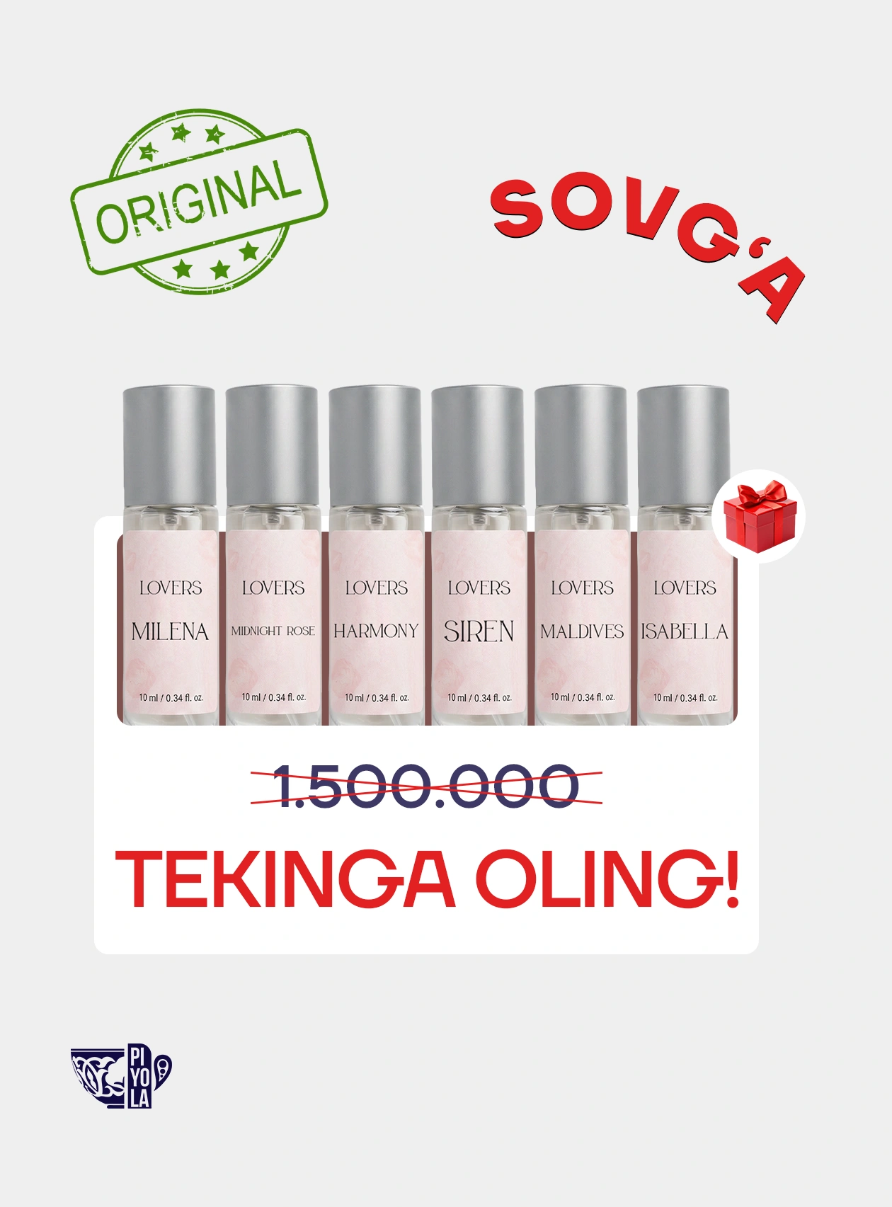 "LOVERS"💋 Pheromone for women 100 ml + "LOVERS SET" six in one collection — 2